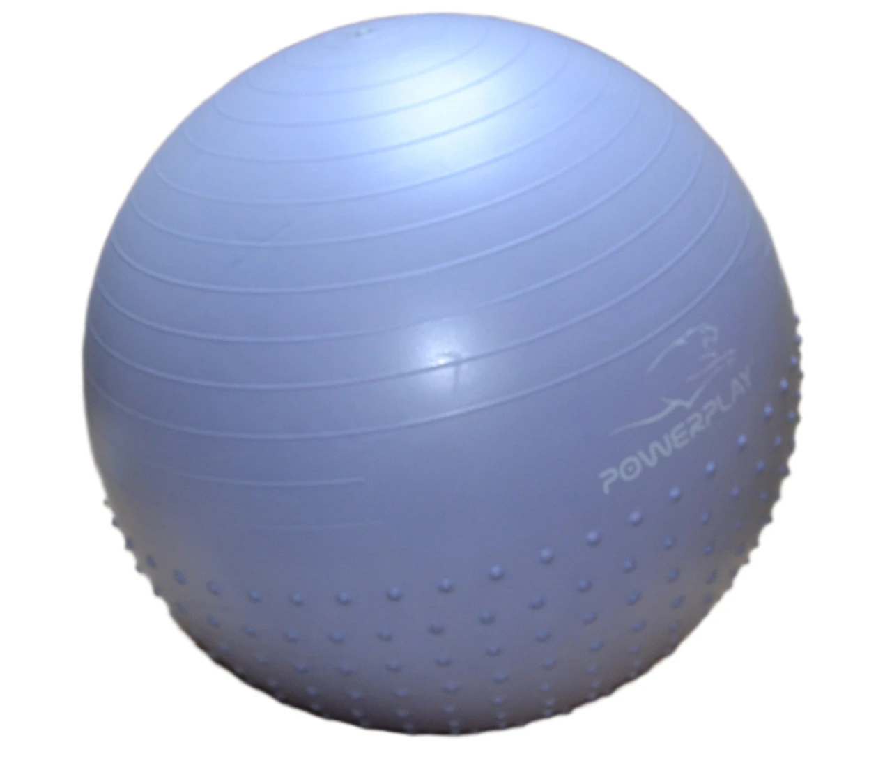 М'яч для фітнесу (фітбол) напівмасажний PowerPlay 4003 Ø75 cm Gymball Sky Blue + помпа — фото 9