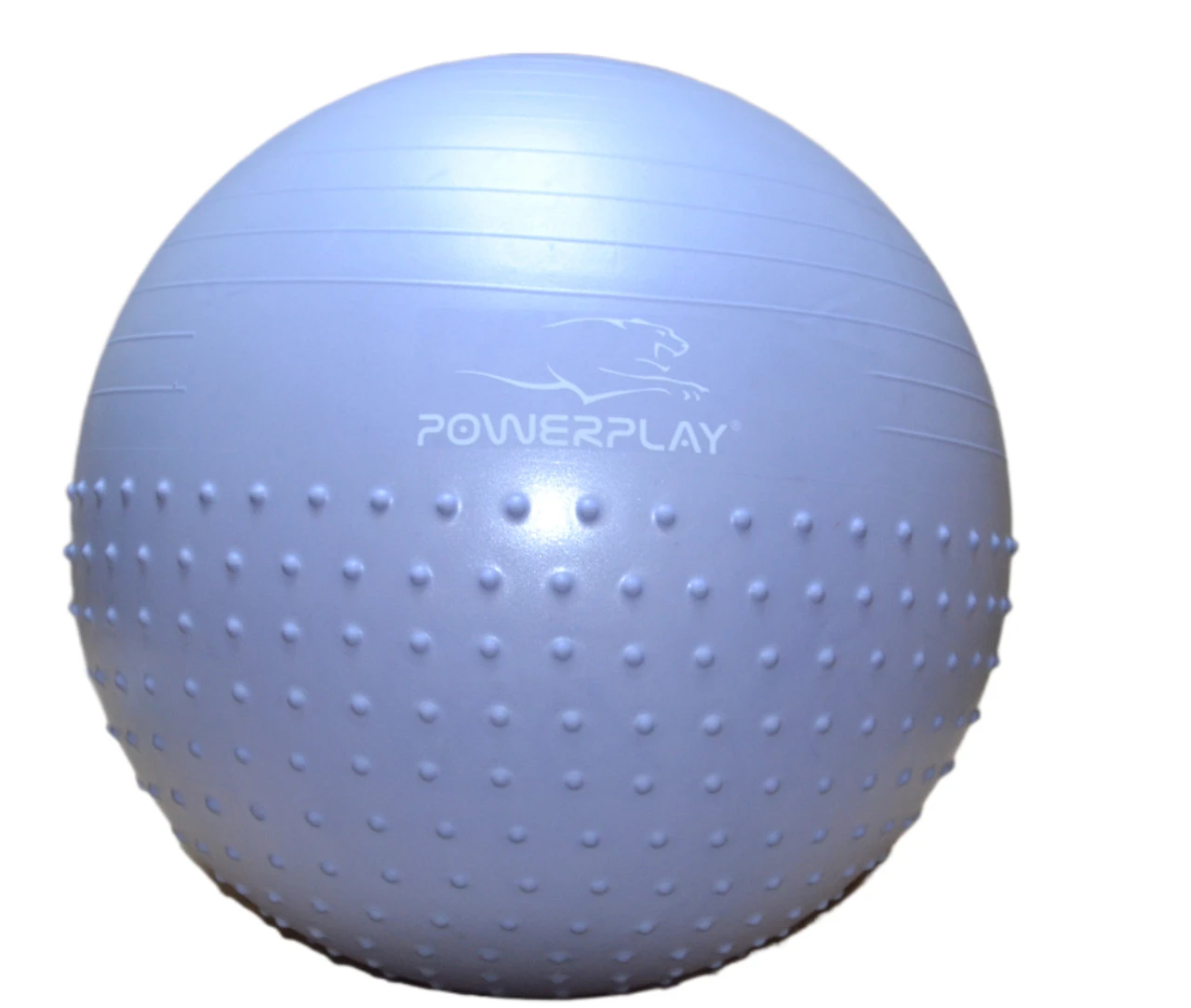 М'яч для фітнесу (фітбол) напівмасажний PowerPlay 4003 Ø75 cm Gymball Sky Blue + помпа — фото 10