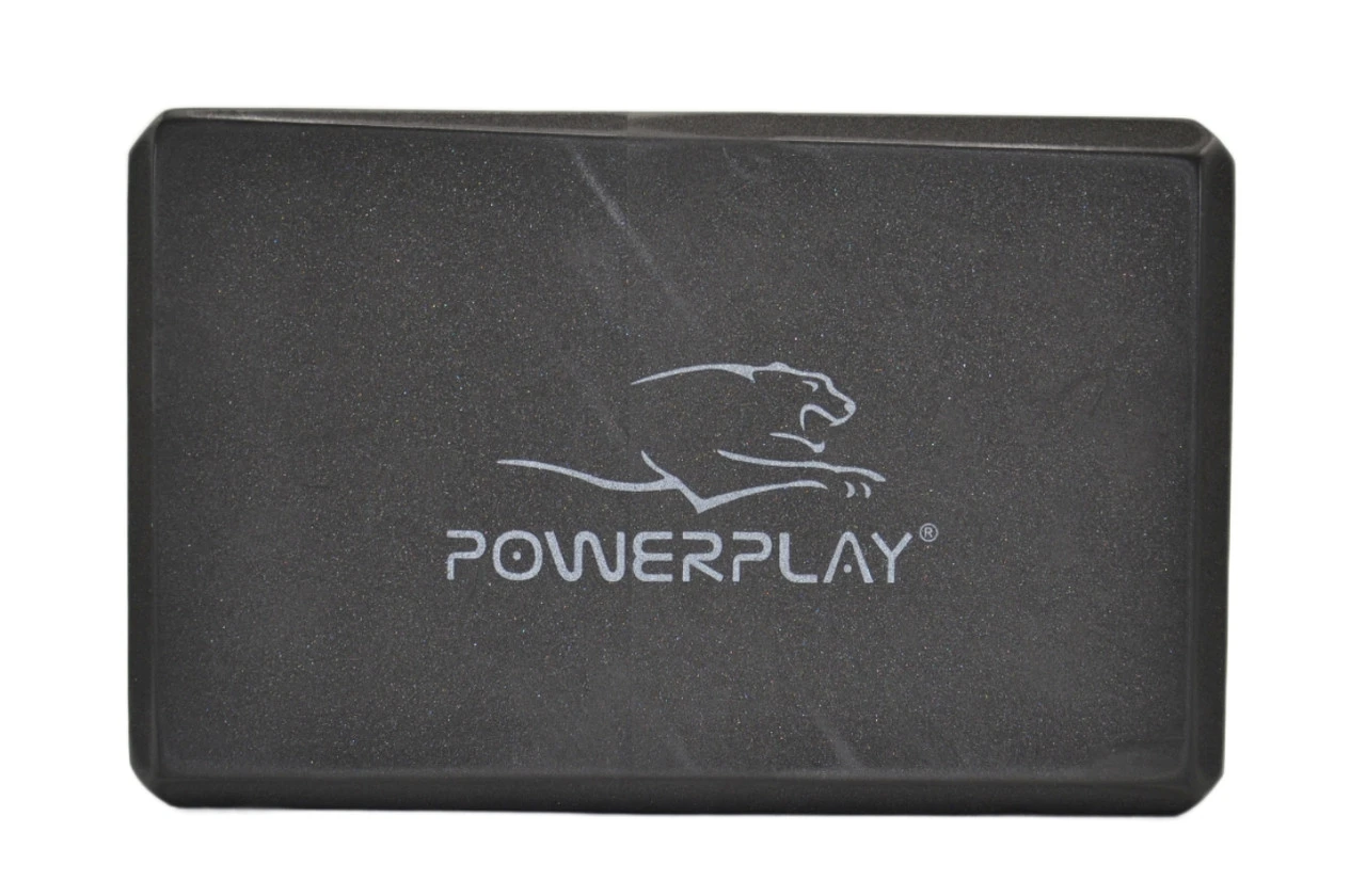 Блок для йоги PowerPlay 4006 Yoga Brick Чорний — фото 2