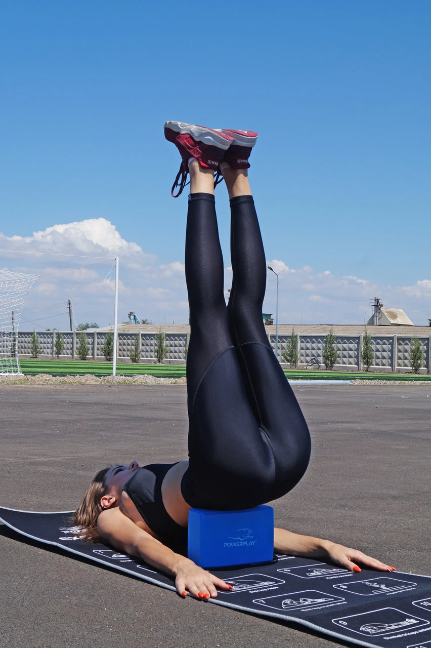 Блок для йоги PowerPlay 4006 Yoga Brick Синій — фото 2