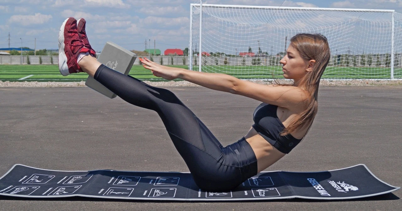 Блоки для йоги 2 шт. PowerPlay 4006 Yoga Brick EVA Сірі (пара) — фото 9