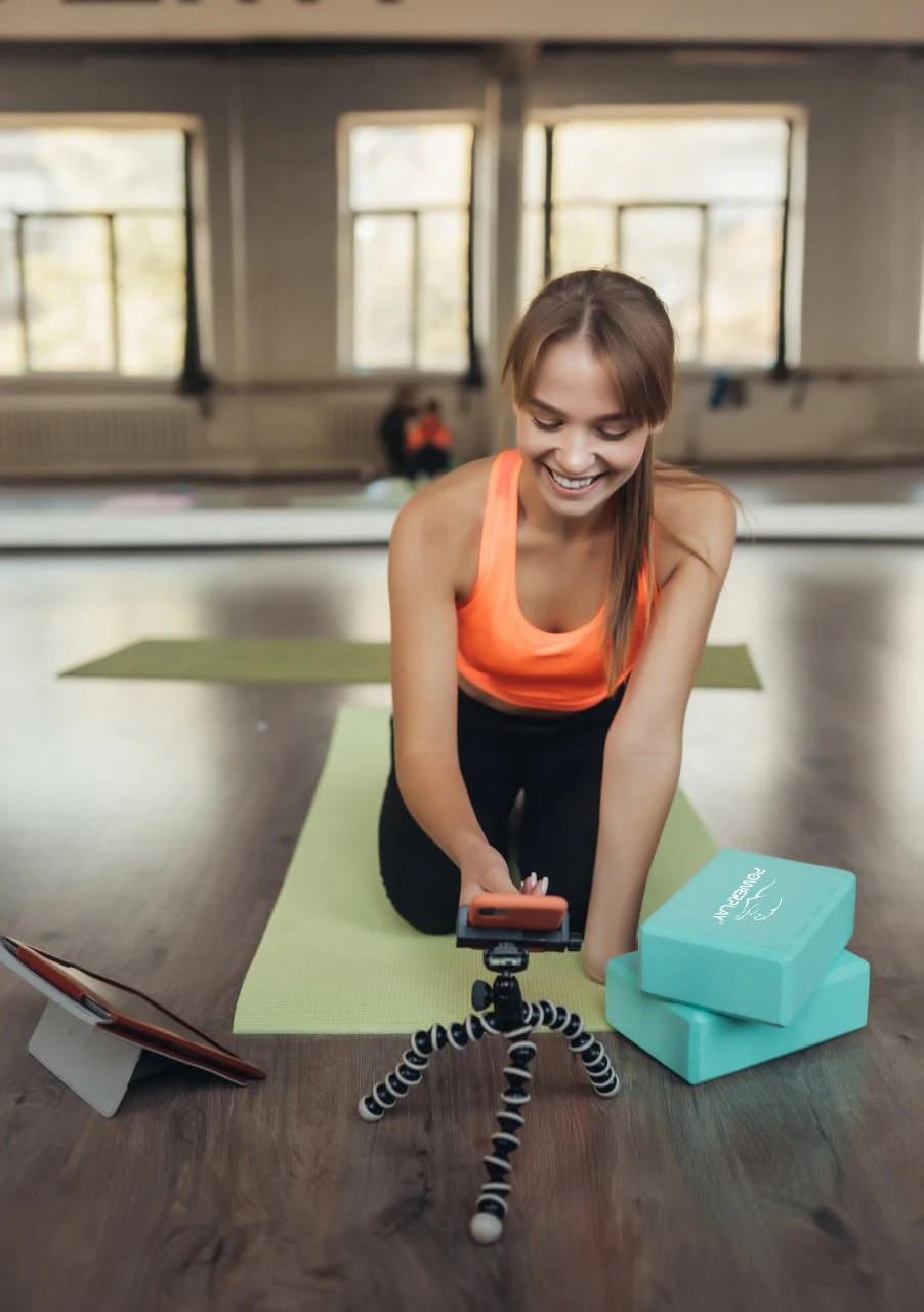Блок для йоги PowerPlay 4006 Yoga Brick М'ятний — фото 2