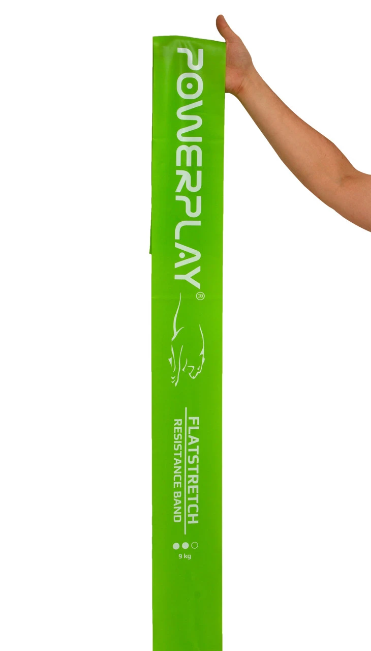 Стрічка-еспандер для фітнесу та реабілітації PowerPlay 4112 0.5мм MediBand Medium Зелена (9кг) — фото 3