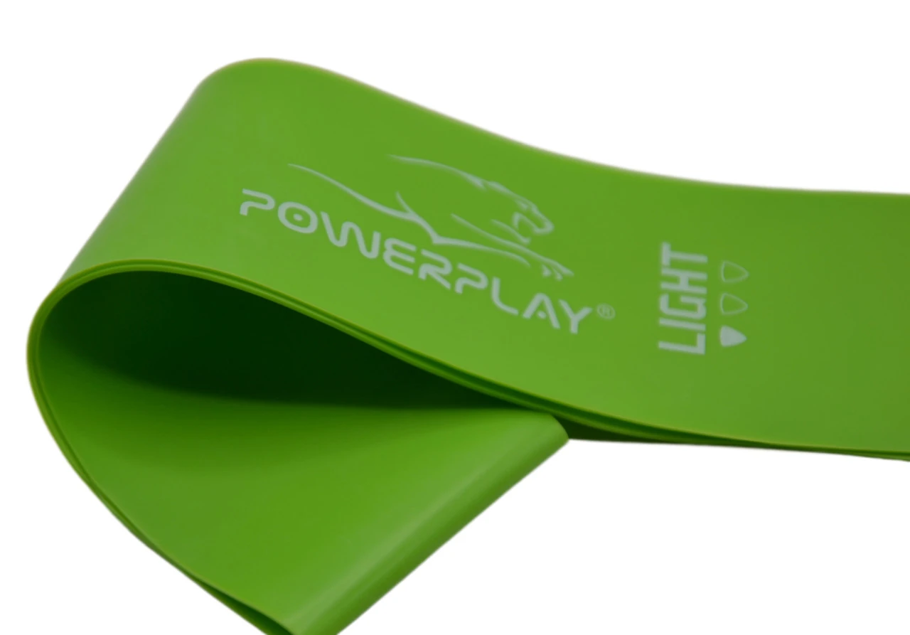 Резинка для фітнесу PowerPlay 4114 Mini Power Band 0.8мм. Light Зелена (5.5 кг) — фото 5