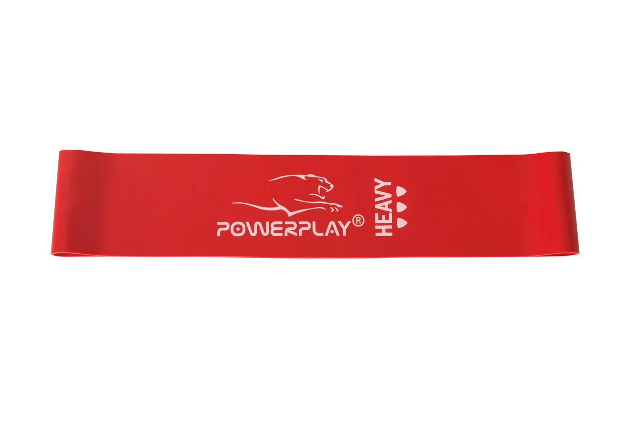 Резинка для фітнесу PowerPlay 4114 Mini Power Band 1.2мм. Heavy Червона (11 кг) — фото 4