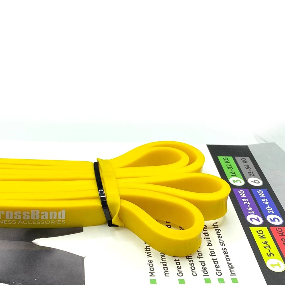 Еспандер-петля (гумка для фітнесу і кроссфіту) PowerPlay 4115 Power Band Light Жовта (5-14kg) — фото 10