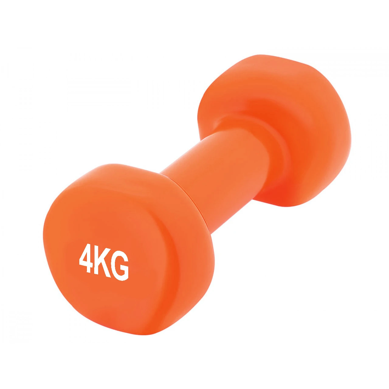 Гантелі вінілові PowerPlay 4125 Achilles 2*4 кг. Помаранчеві (пара - 2шт.) + Резинка для фітнесу 7,5кг — фото 4