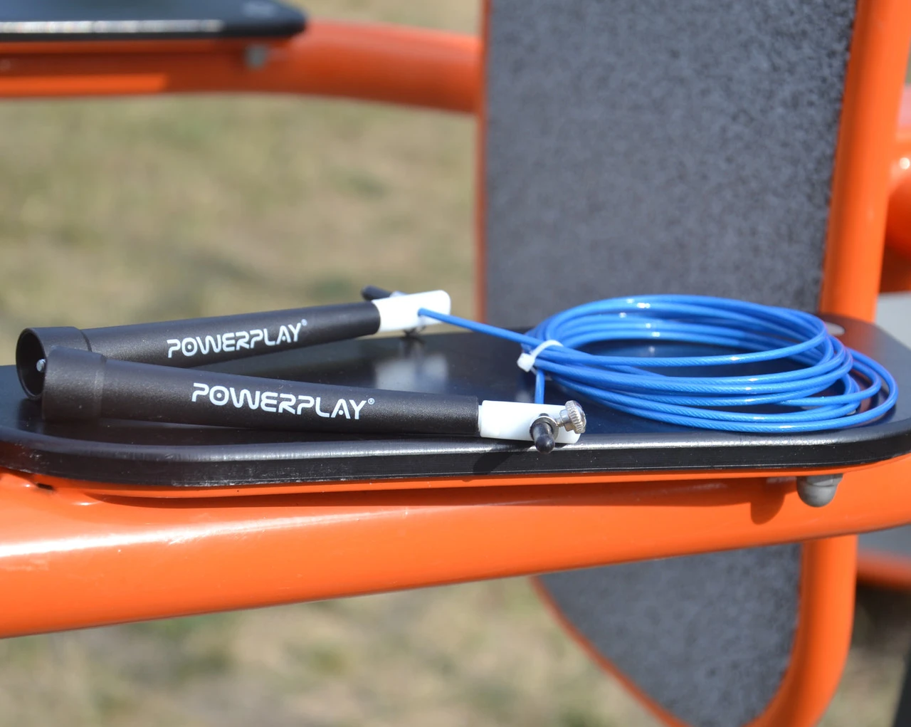 Скакалка швидкісна PowerPlay 4202 Ultra Speed Rope Синя (2,9m.) — фото 12