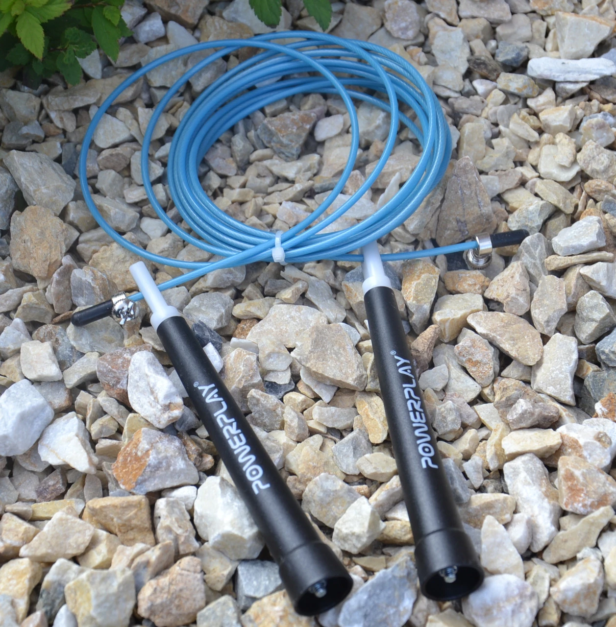 Скакалка швидкісна PowerPlay 4202 Ultra Speed Rope Бірюзова (2,9m.) — фото 7