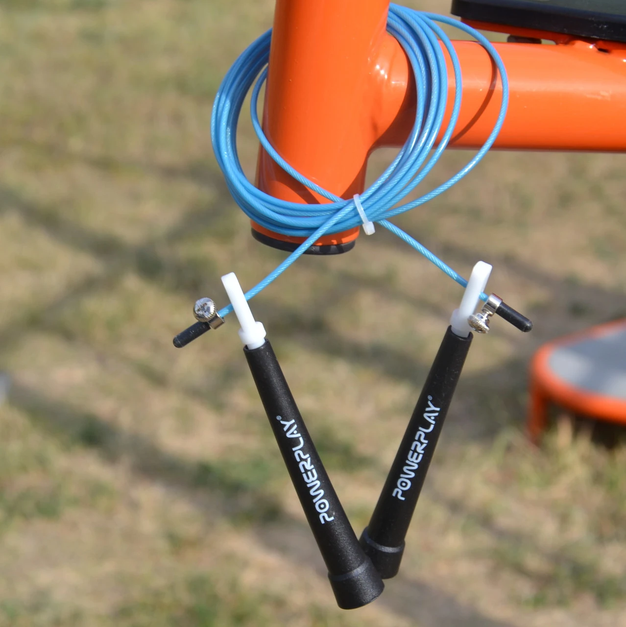 Скакалка швидкісна PowerPlay 4202 Ultra Speed Rope Бірюзова (2,9m.) — фото 8