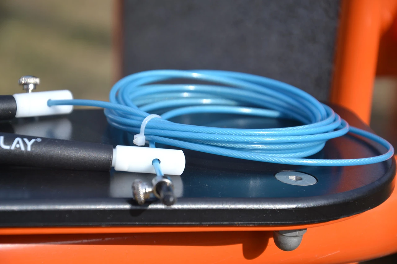 Скакалка швидкісна PowerPlay 4202 Ultra Speed Rope Бірюзова (2,9m.) — фото 10