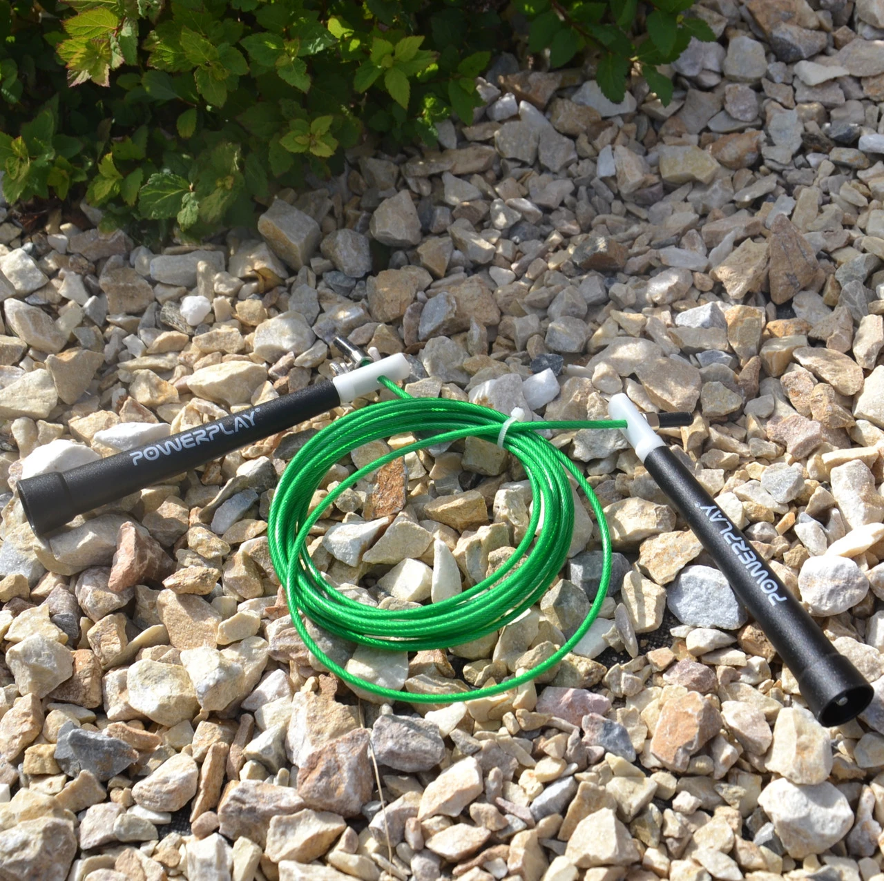 Скакалка швидкісна PowerPlay 4202 Ultra Speed Rope Зелена (2,9m.) — фото 7