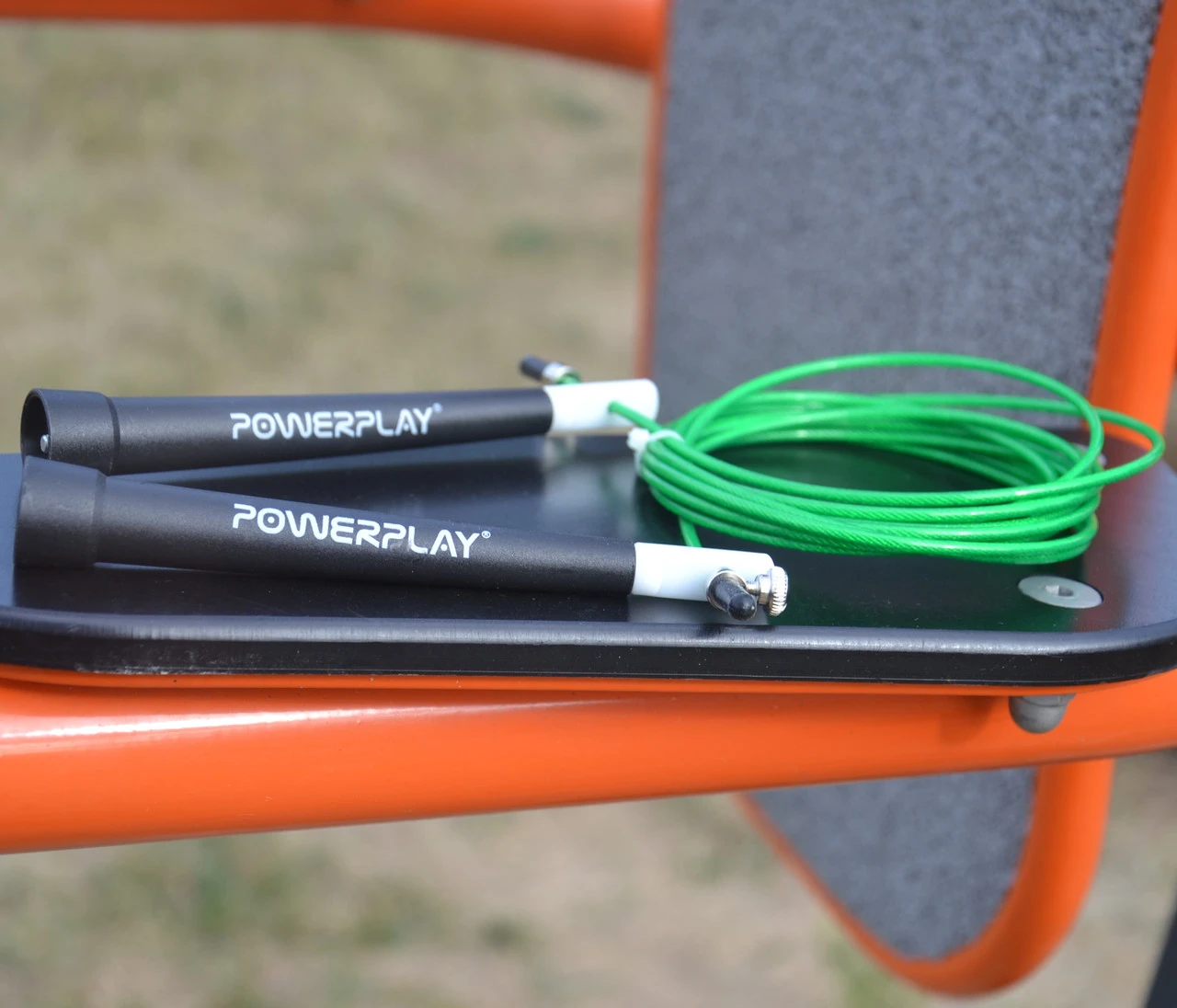 Скакалка швидкісна PowerPlay 4202 Ultra Speed Rope Зелена (2,9m.) — фото 11