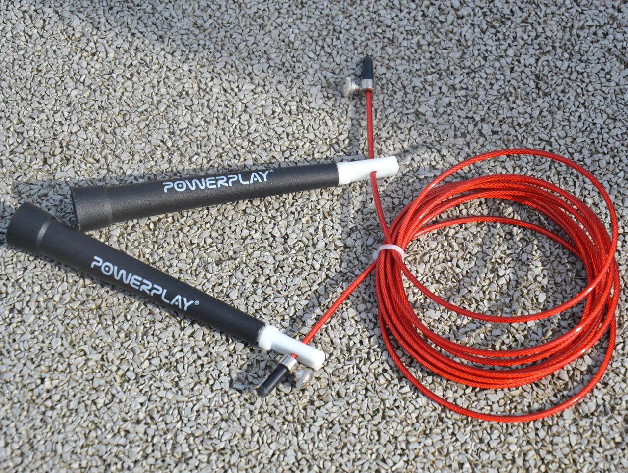Скакалка швидкісна PowerPlay 4202 Ultra Speed Rope Червона (2,9m.) — фото 11