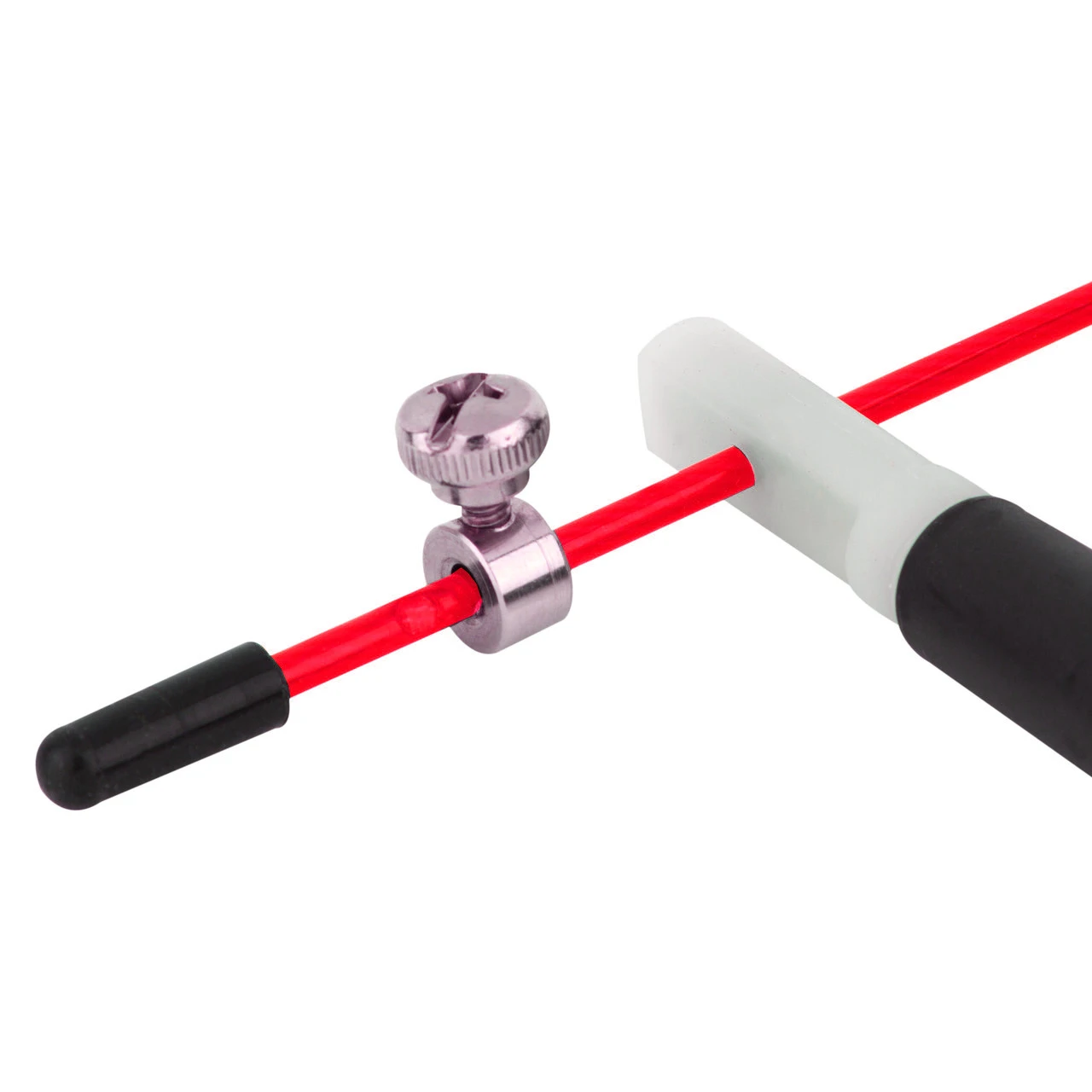 Скакалка швидкісна PowerPlay 4202 Ultra Speed Rope Червона (2,9m.) — фото 5