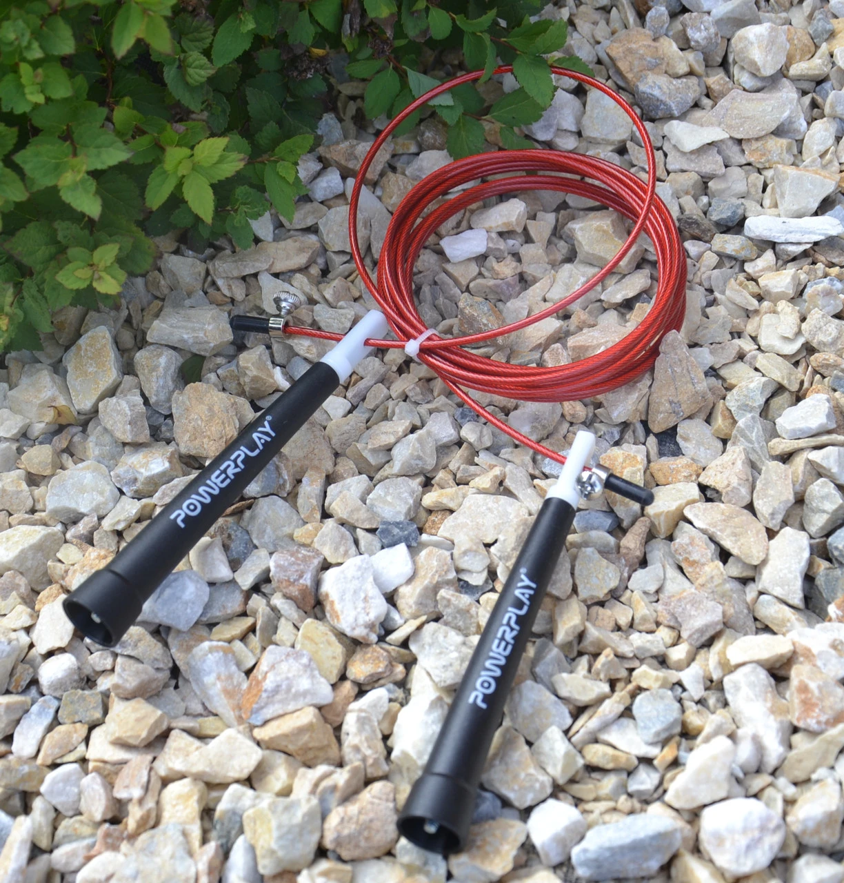 Скакалка швидкісна PowerPlay 4202 Ultra Speed Rope Червона (2,9m.) — фото 6
