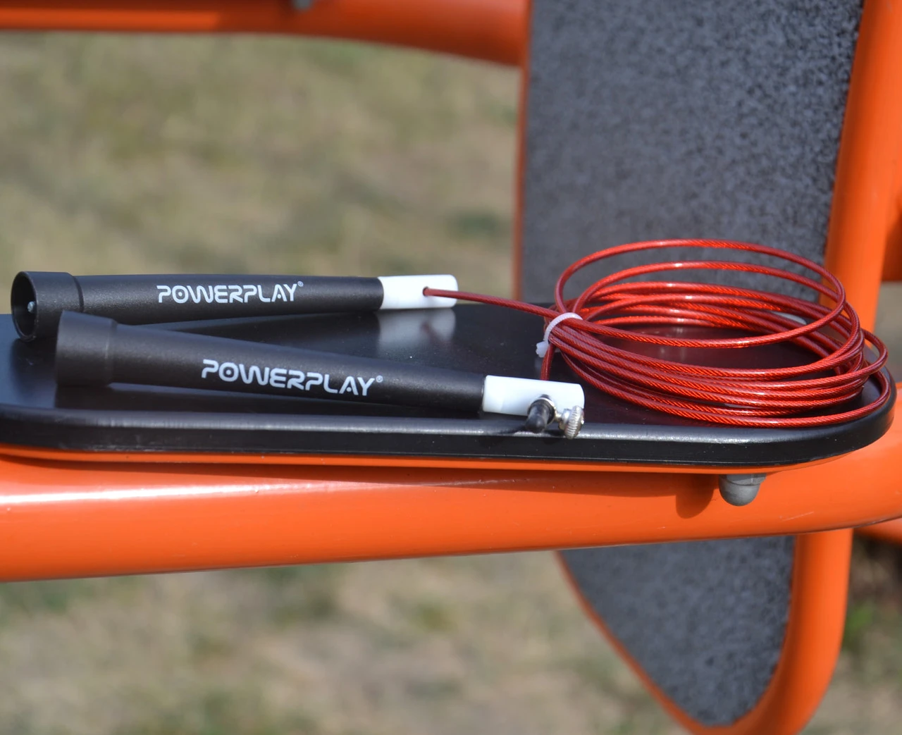 Скакалка швидкісна PowerPlay 4202 Ultra Speed Rope Червона (2,9m.) — фото 9