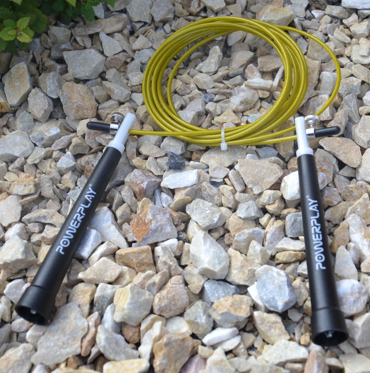 Скакалка швидкісна PowerPlay 4202 Ultra Speed Rope Жовта (2,9m.) — фото 7