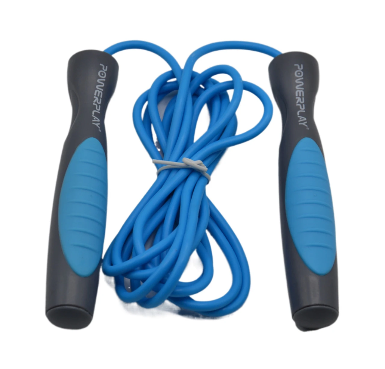 Скакалка PowerPlay 4204 Classic Jump Rope Блакитна (2,7m.) — фото 6