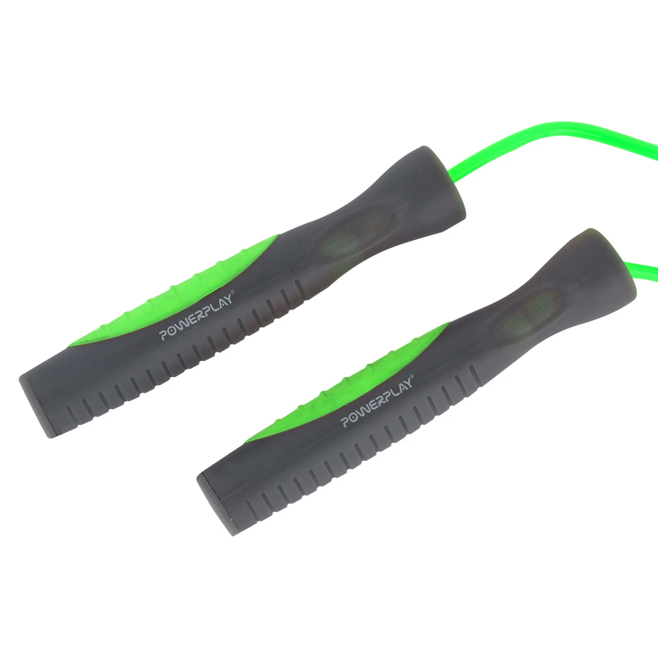 Скакалка PowerPlay 4204 Classic Jump Rope Зелена (2,7m.) — фото 4