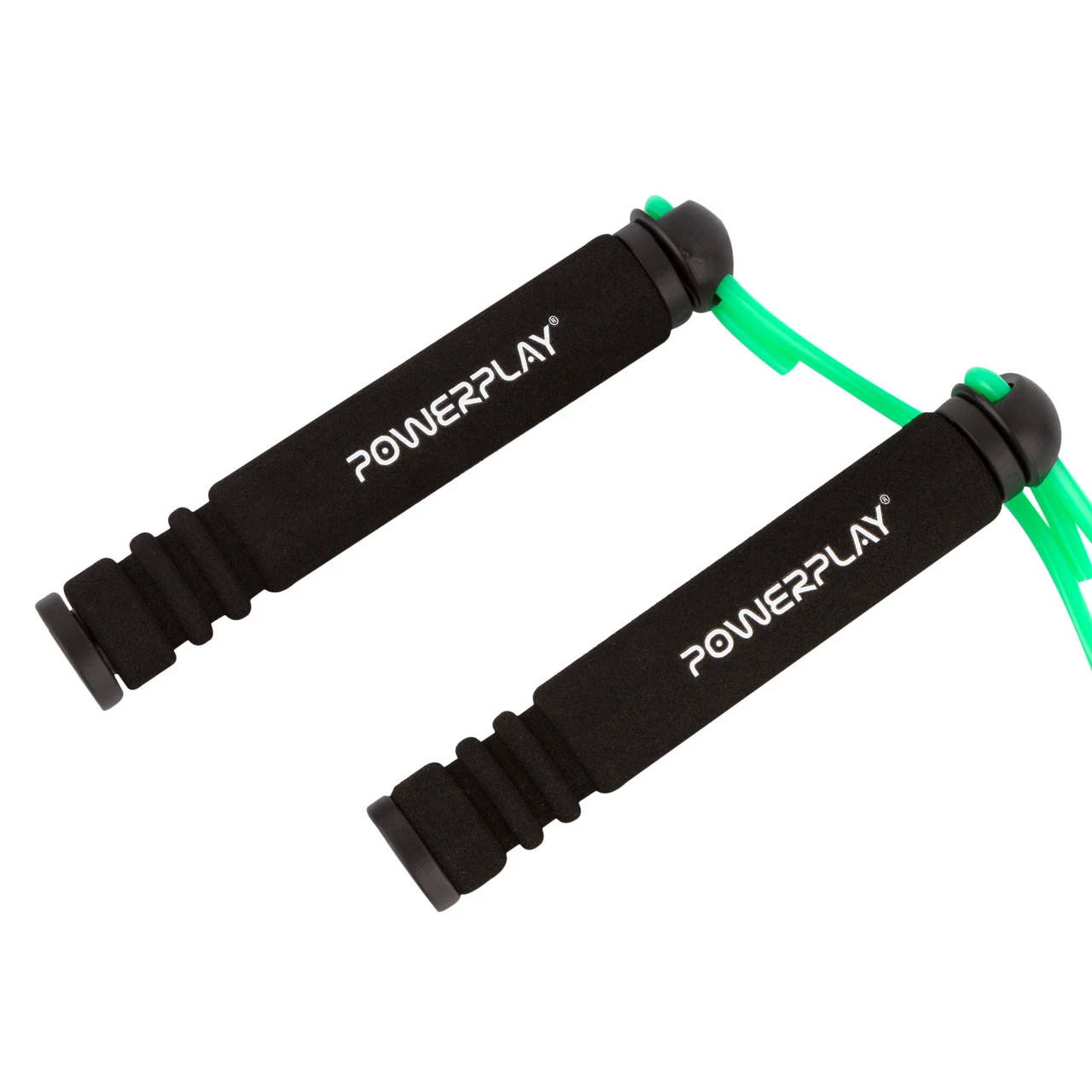 Скакалка PowerPlay 4205 Classic Plus Jump Rope Зелена (2,7m.) — фото 4