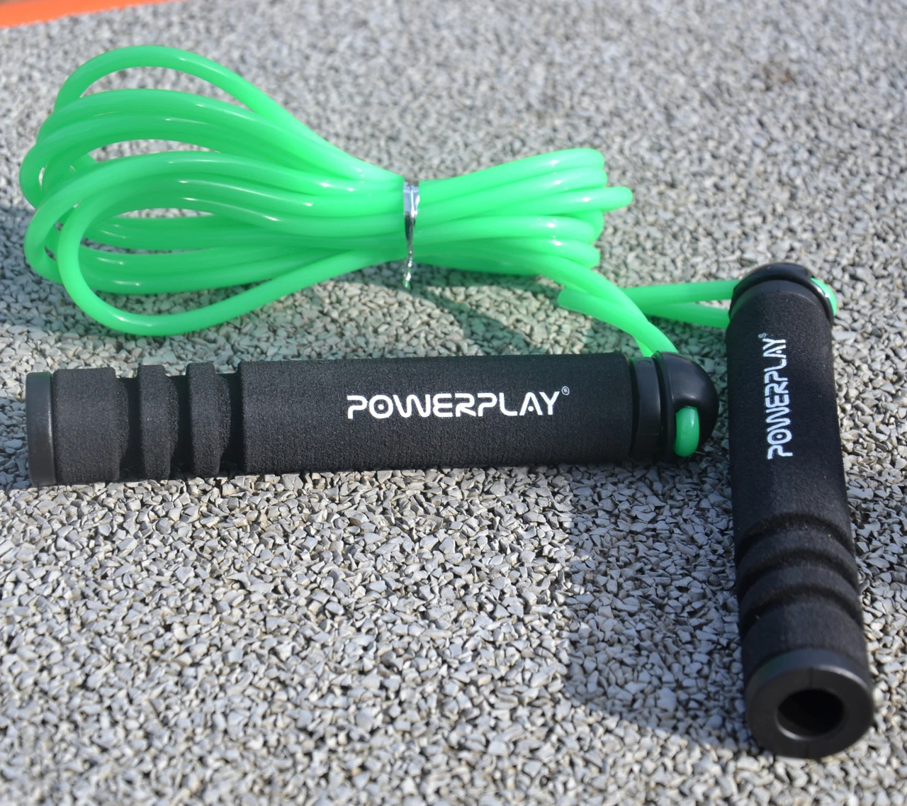 Скакалка PowerPlay 4205 Classic Plus Jump Rope Зелена (2,7m.) — фото 8