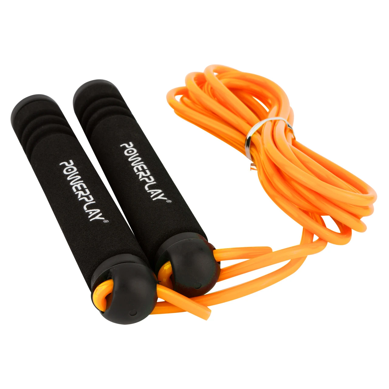 Скакалка PowerPlay 4205 Classic Plus Jump Rope Помаранчева (2,7m.) — фото 4