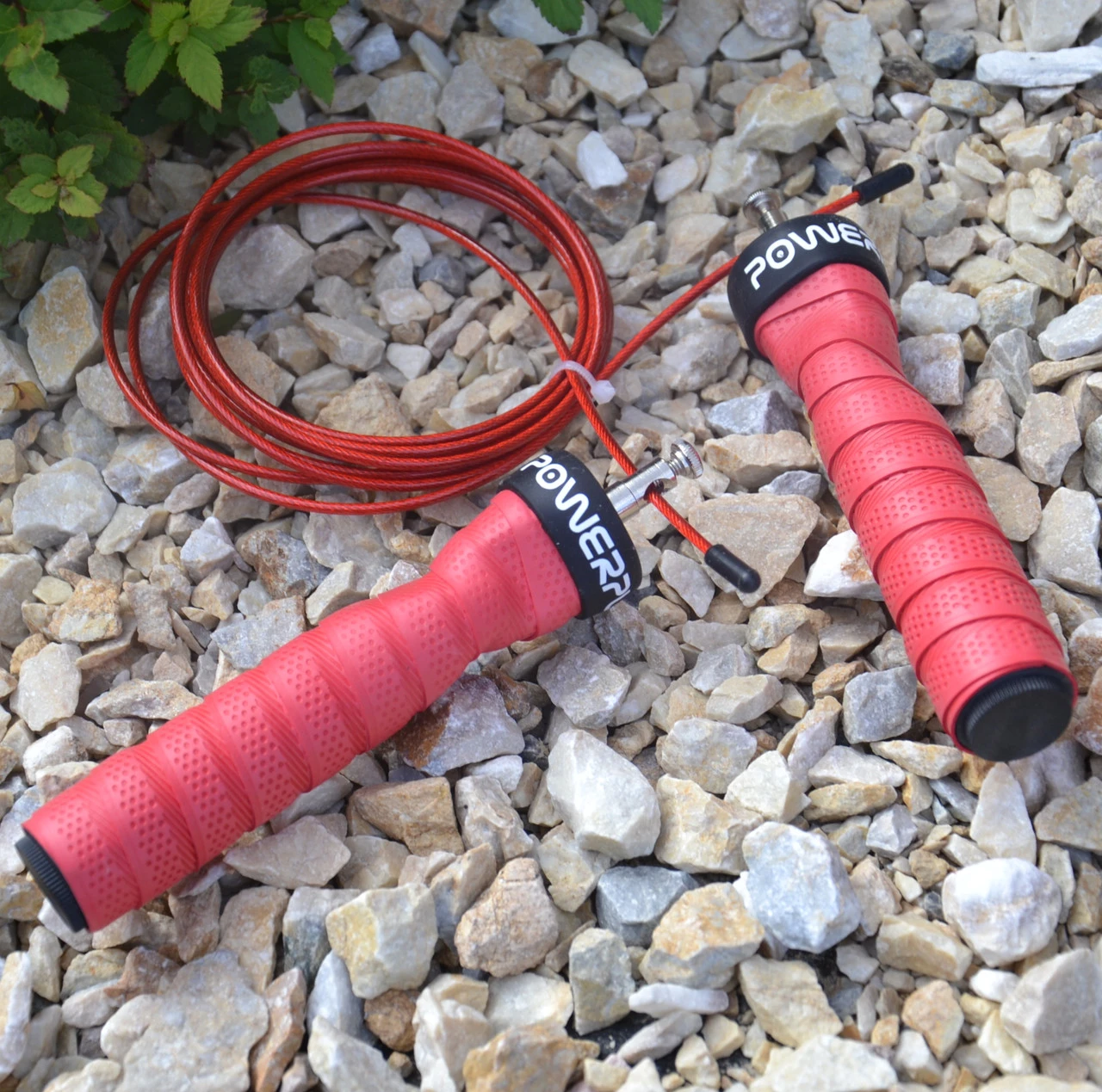 Скакалка швидкісна на підшипниках PowerPlay 4208 Fitness Jump Rope Червона (3m.) — фото 3