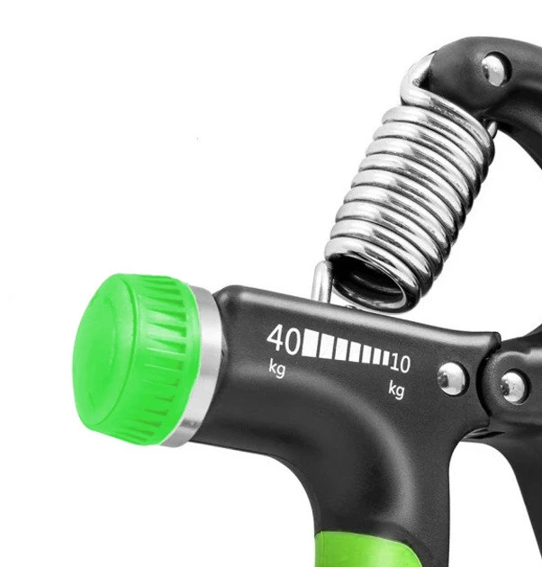 Еспандер кистьовий PowerPlay PP-4323 з регульованим навантаженням 10-40 кг. Strength Grip Чорно-зелений — фото 3