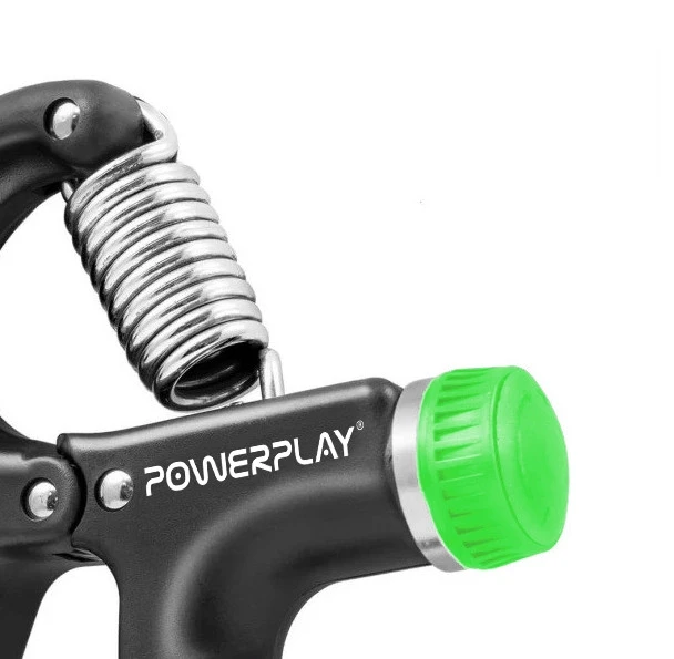Еспандер кистьовий PowerPlay PP-4323 з регульованим навантаженням 10-40 кг. Strength Grip Чорно-зелений — фото 4
