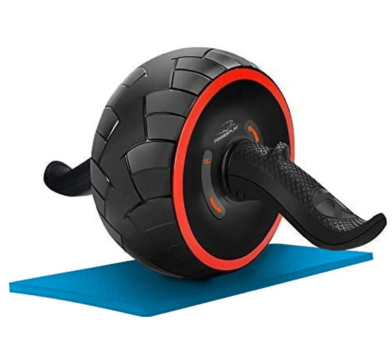 Колесо для преса PowerPlay 4326 зі зворотним механізмом AB Wheel Pro Чорно-червоне — фото 4