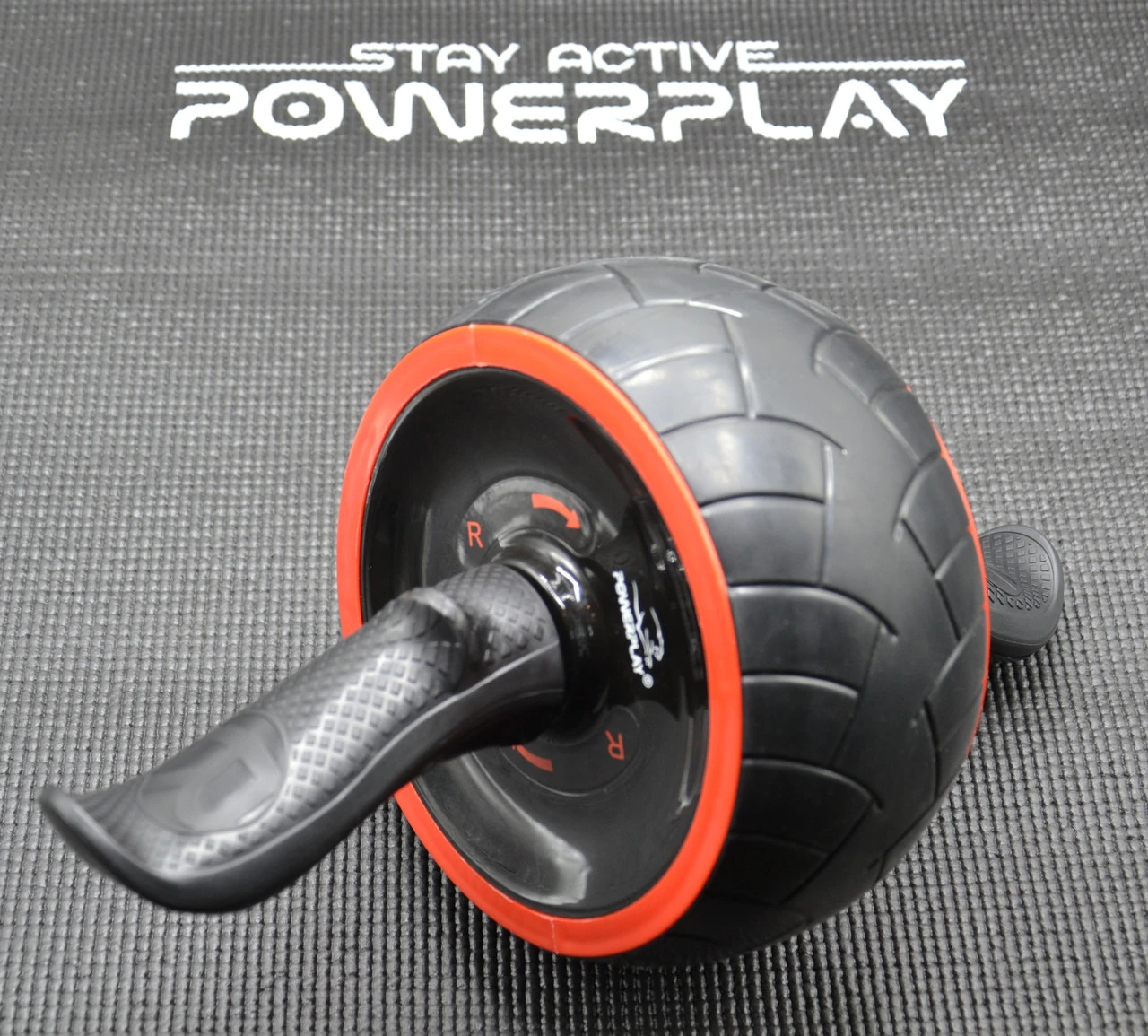 Колесо для преса PowerPlay 4326 зі зворотним механізмом AB Wheel Pro Чорно-червоне — фото 6