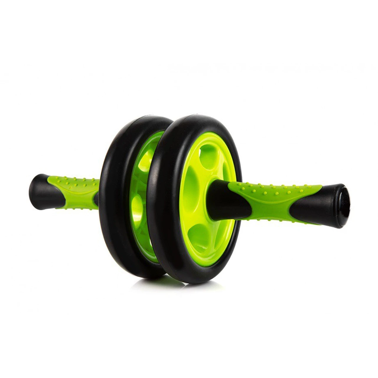 Колесо для преса подвійне PowerPlay 4327 Dual-Core Ab Wheel  Чорно-зелене — фото 5