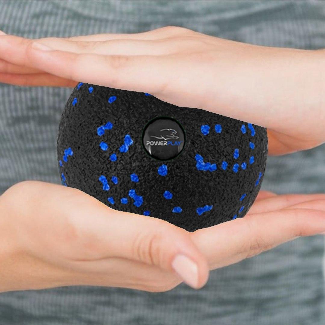 Масажний м'яч PowerPlay PP-4351 Epp Massage Ball (d10) Чорно/Синій — фото 5