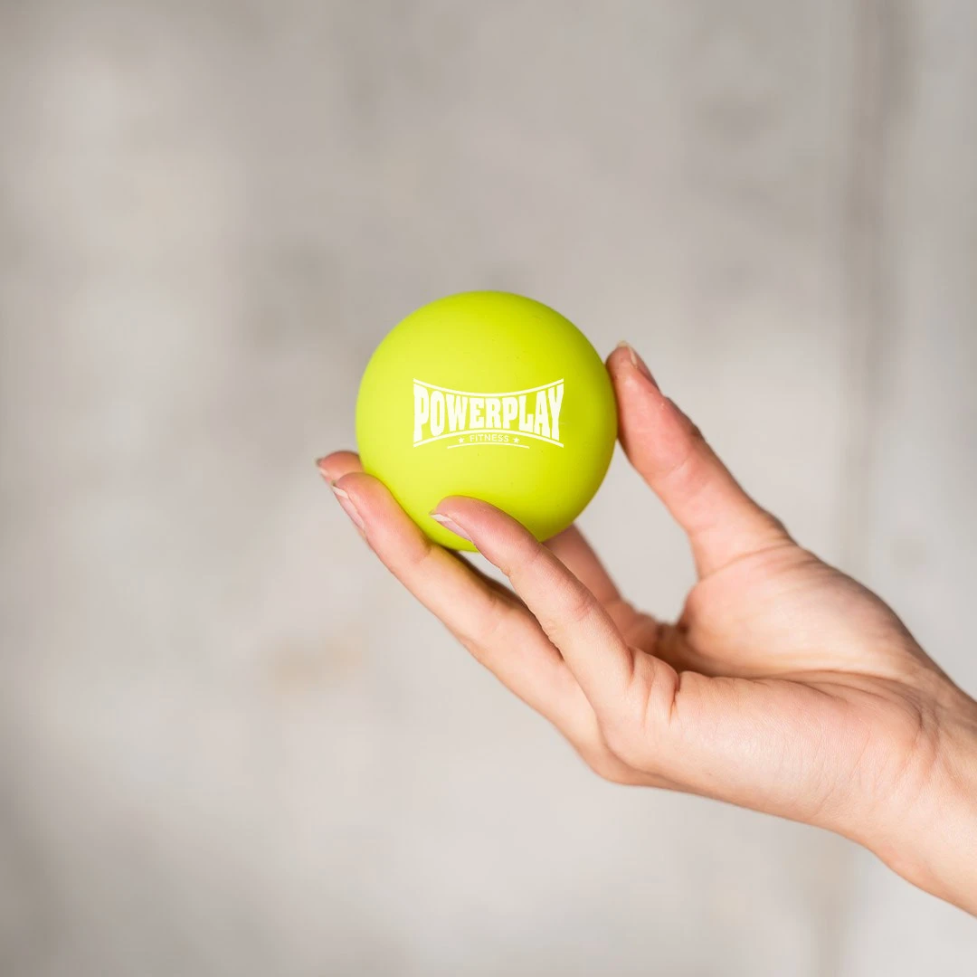 Масажний силіконовий м'яч PowerPlay PP-4354 Silicone Lacrosse Ball (6.3см.) Зелений — фото 3