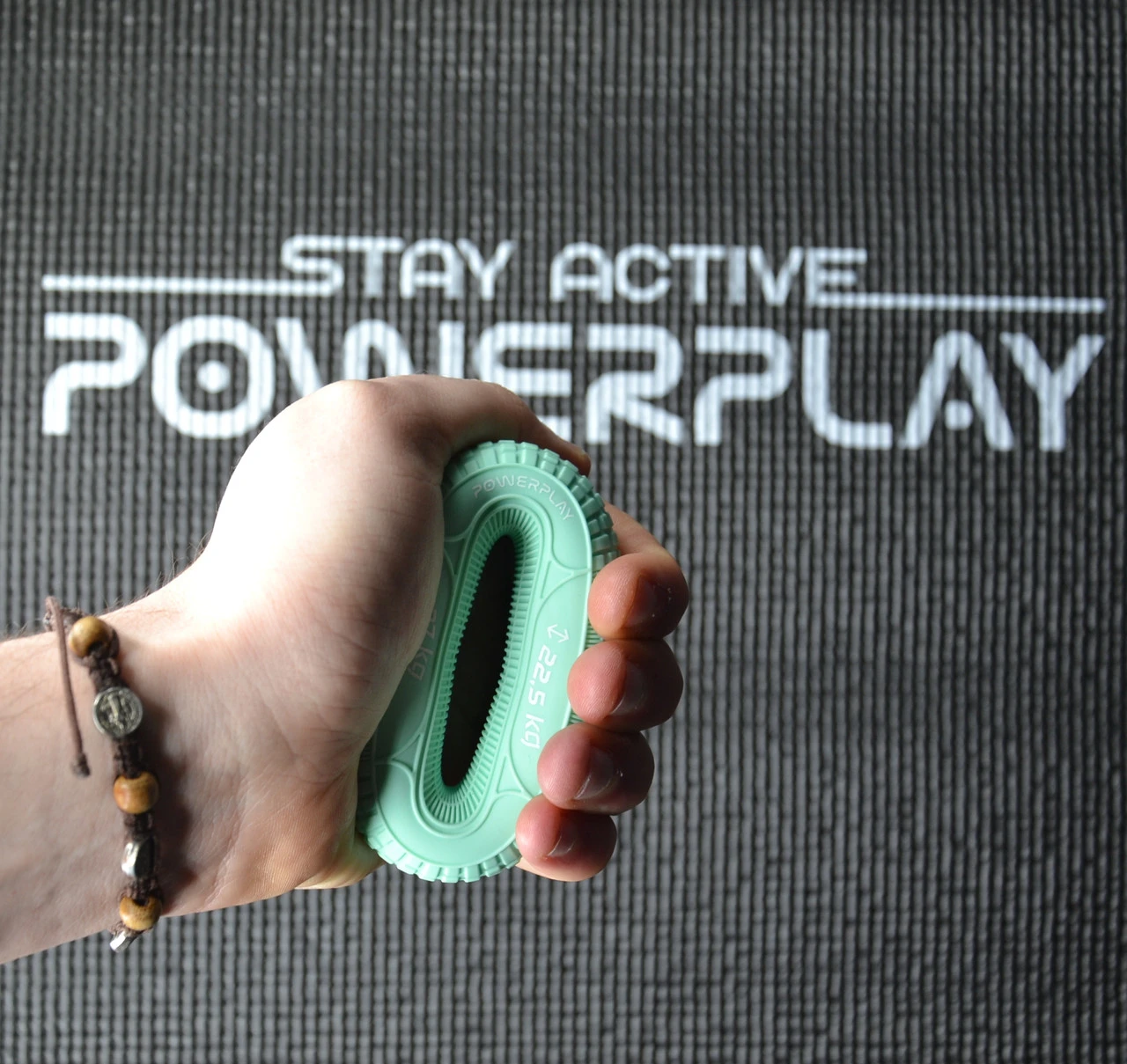 Еспандер кистьовий силіконовий PowerPlay PP-4330 Hand Grip Loops Medium 22.5-27 кг. М'ятний — фото 6