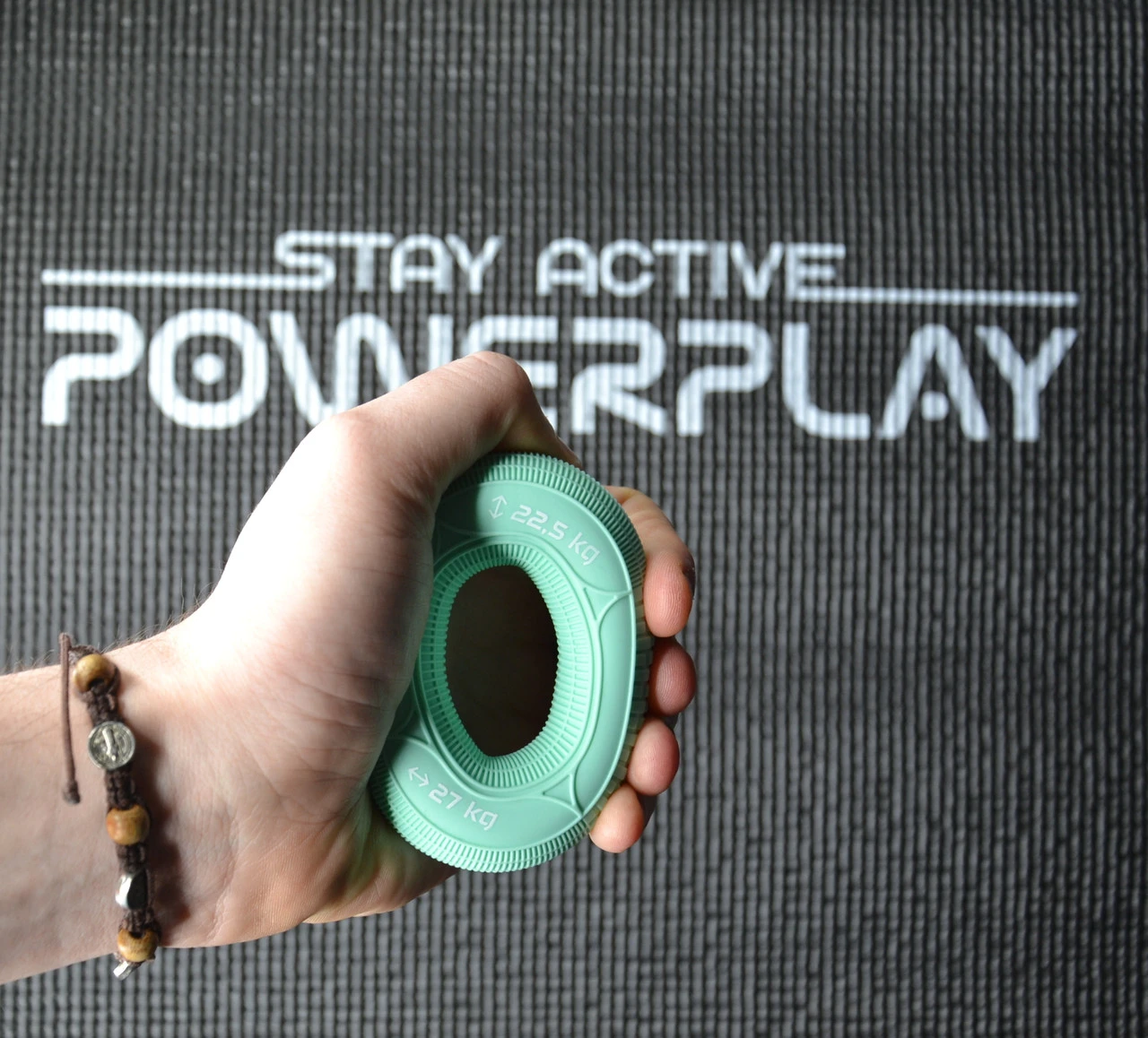 Еспандер кистьовий силіконовий PowerPlay PP-4330 Hand Grip Loops Medium 22.5-27 кг. М'ятний — фото 7