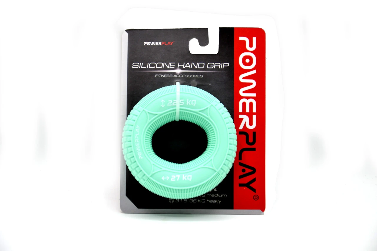 Еспандер кистьовий силіконовий PowerPlay PP-4330 Hand Grip Loops Medium 22.5-27 кг. М'ятний — фото 9