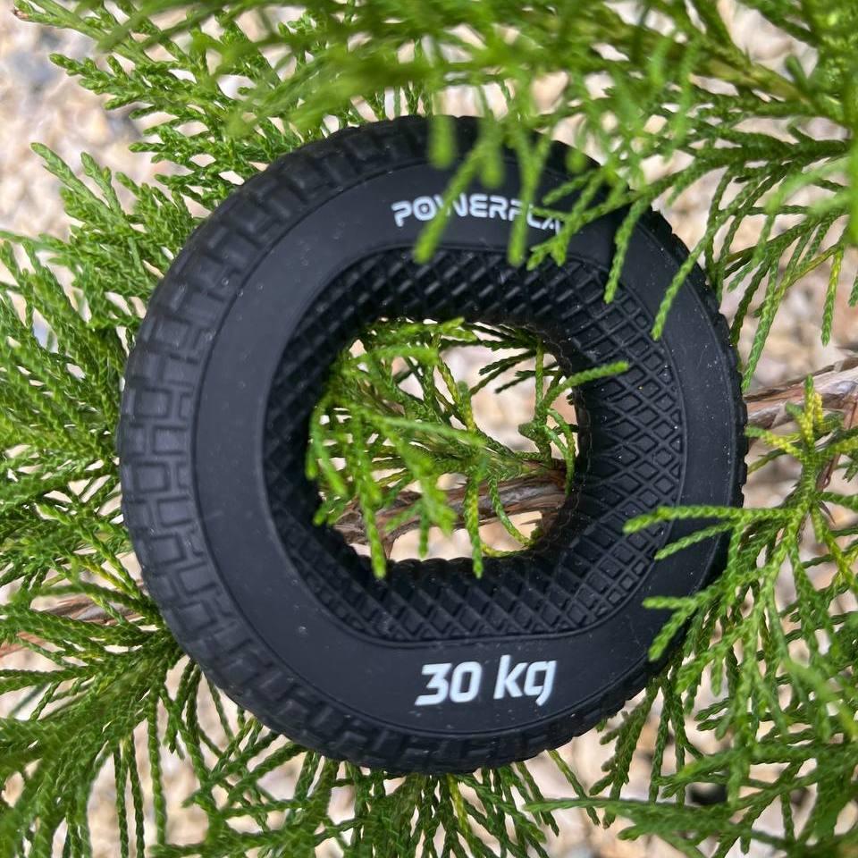 Еспандер кистьовий силіконовий PowerPlay PP-4333 Hand Grip Hard 30 кг. Чорний — фото 4