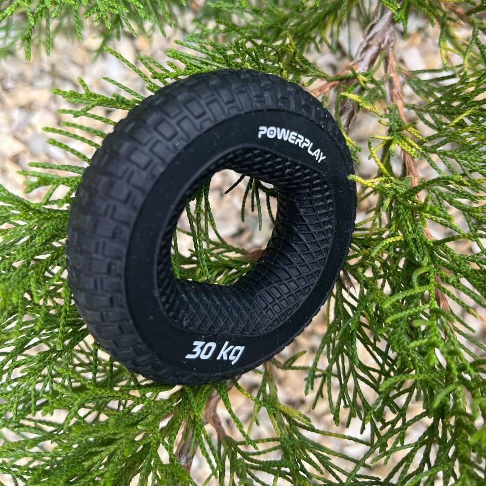 Еспандер кистьовий силіконовий PowerPlay PP-4333 Hand Grip Hard 30 кг. Чорний — фото 5