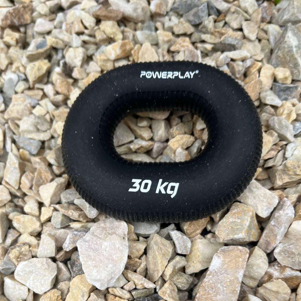 Еспандер кистьовий силіконовий PowerPlay PP-4336 Hand Grip Hard 30 кг. Чорний — фото 4