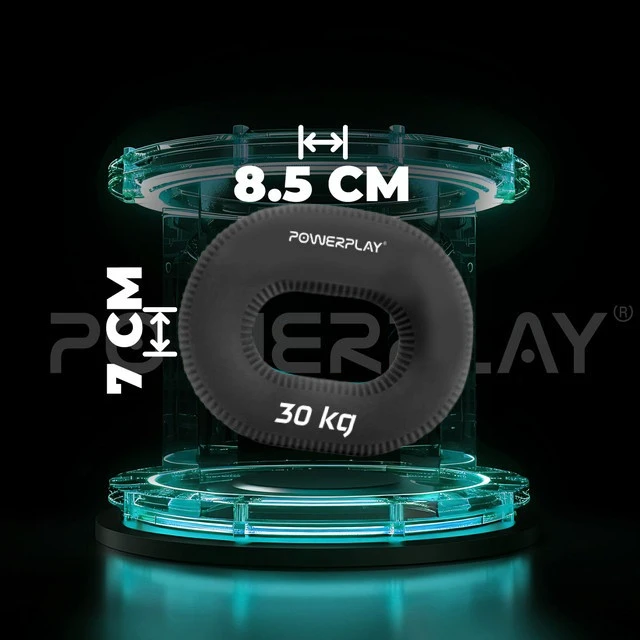 Еспандер кистьовий силіконовий PowerPlay PP-4336 Hand Grip Hard 30 кг. Чорний — фото 9
