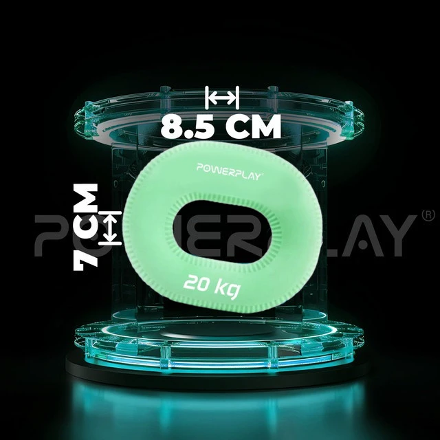 Еспандер кистьовий силіконовий PowerPlay PP-4336 Hand Grip Medium 20 кг. Зелений — фото 9
