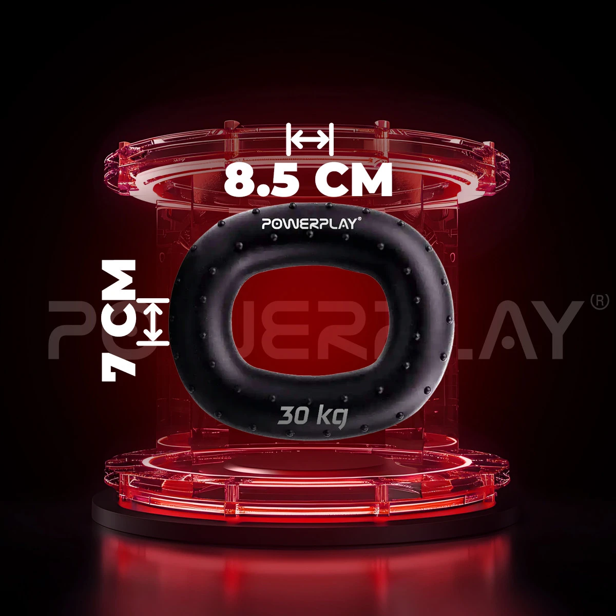 Еспандер кистьовий силіконовий PowerPlay PP-4337 Hand Grip Hard 30 кг. Чорний — фото 9
