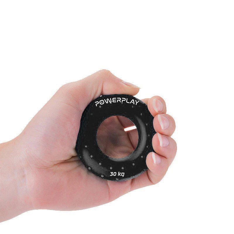 Еспандер кистьовий силіконовий PowerPlay PP-4338 Hand Grip Hard 30 кг. Чорний — фото 3