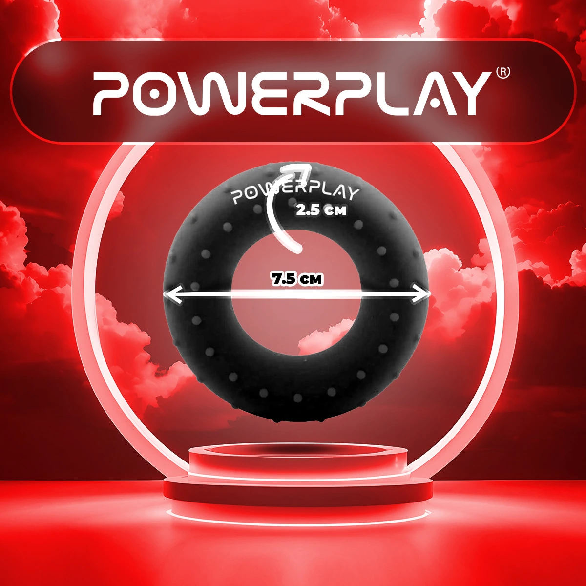 Еспандер кистьовий силіконовий PowerPlay PP-4338 Hand Grip Hard 30 кг. Чорний — фото 5