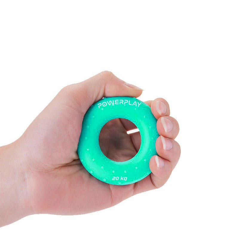 Еспандер кистьовий силіконовий PowerPlay PP-4338 Hand Grip Medium 20 кг. Зелений — фото 3