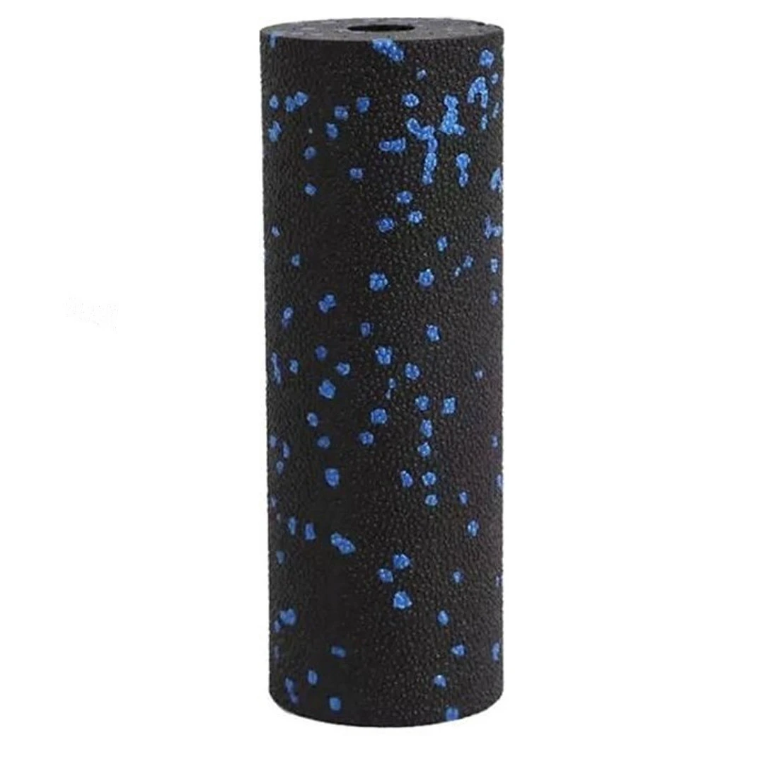 Масажний ролик (роллер) гладкий PowerPlay PP-4346 Mini EPP Foam Roller Чорно/Синій (15x5,3см.) — фото 3