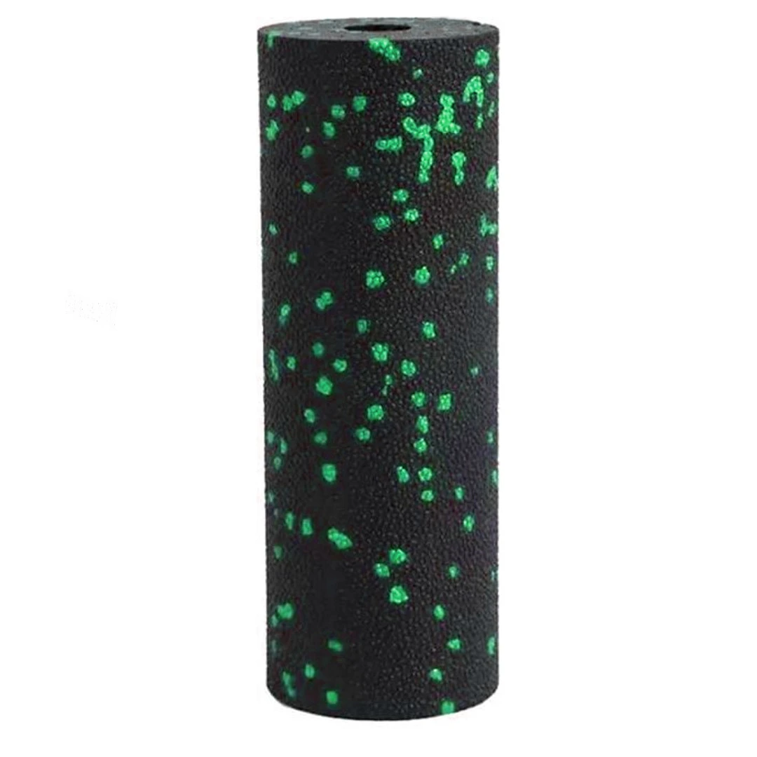 Масажний ролик (роллер) гладкий PowerPlay PP-4346 Mini EPP Foam Roller Чорно/Зелений (15x5,3см.) — фото 3