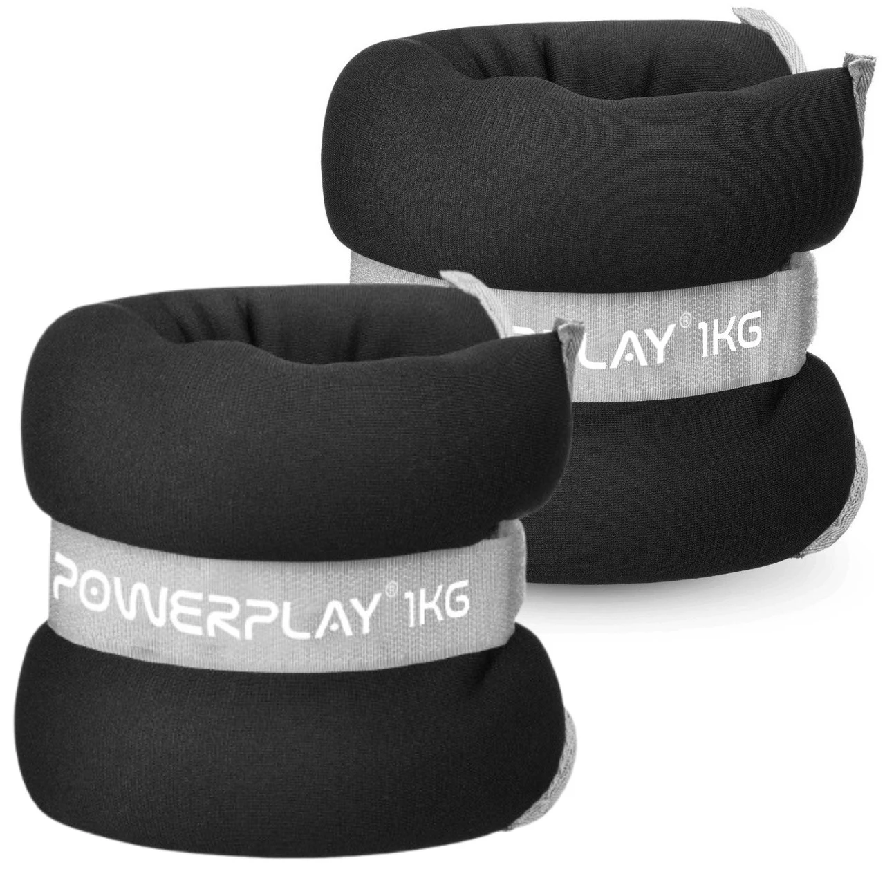 Обважнювачі-манжети для ніг та рук PowerPlay PP-4349 Ankle/Wrist Weights (2шт.*1 kg) (пара) Чорні — фото 6